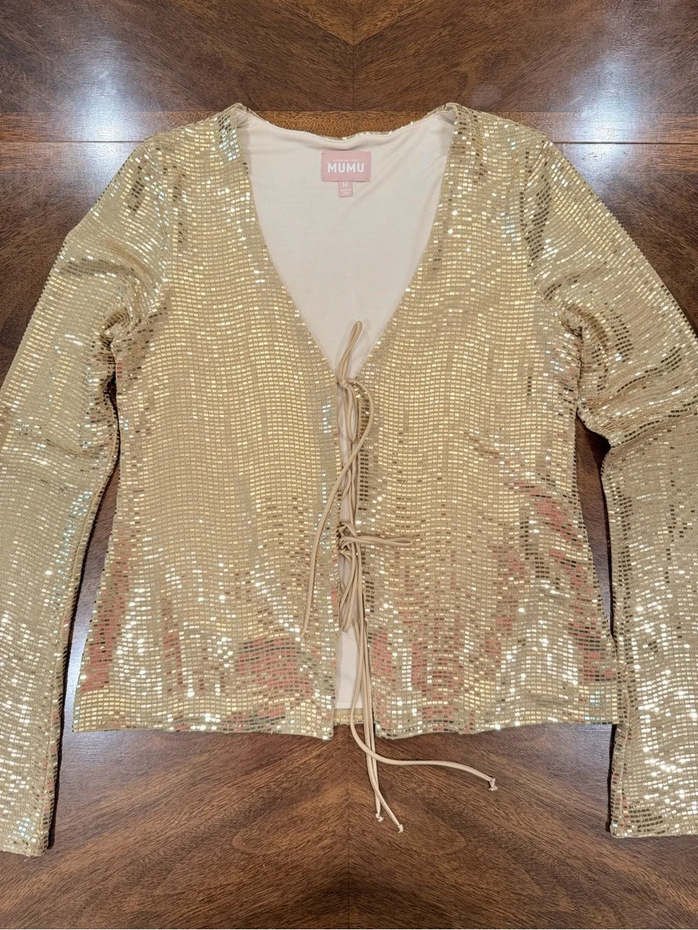 Show Me Your Mumu Thrill Two-piece Set, Gold, size M